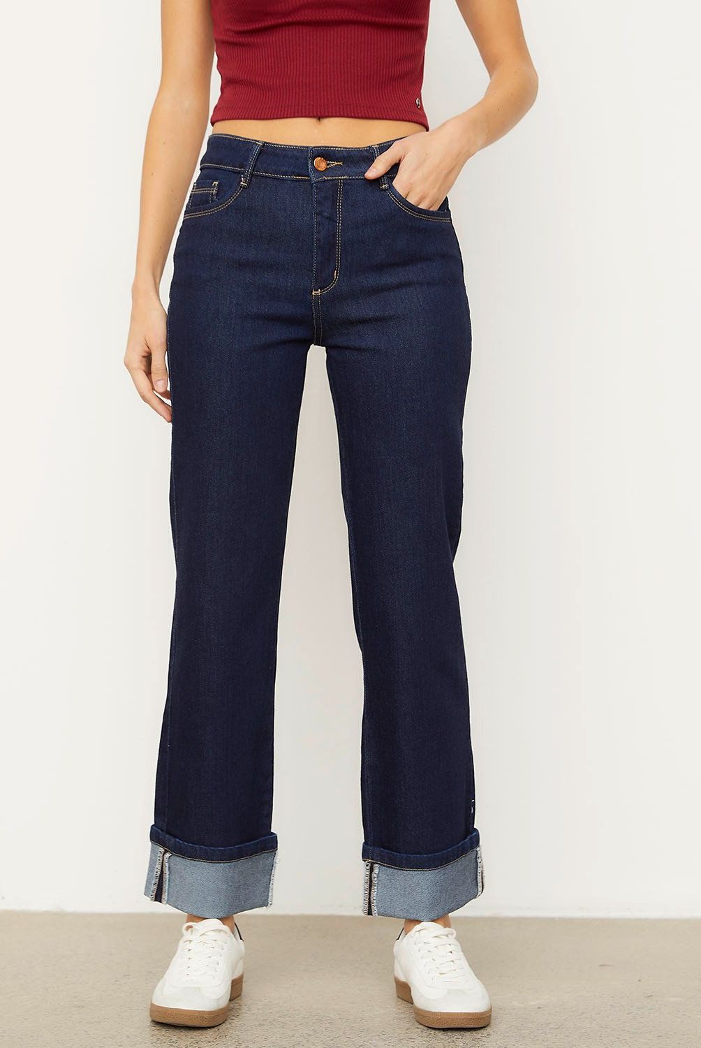 EFESIS - Jeans Flare Tiro Medio Mujer Efesis