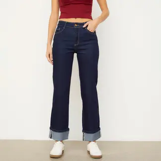 EFESIS - Jeans Flare Tiro Medio Mujer