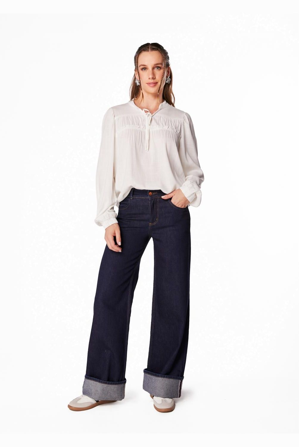 EFESIS - Efesis Jeans mujer palazzo alto