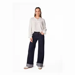 EFESIS - Jeans mujer palazzo alto
