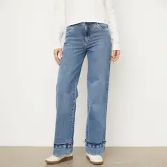 EFESIS - Jeans mujer palazzo alto