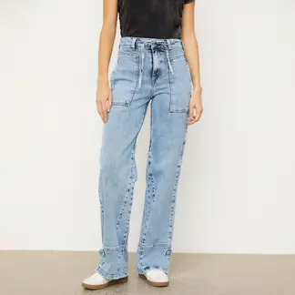 EFESIS - Jeans mujer wide leg alto