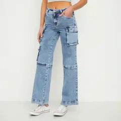 EFESIS - Jeans Balloon Tiro Alto Mujer