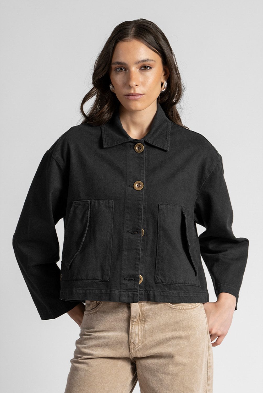 LOLITA POCKET - Chaqueta Amaya Negro Lolita Pocket