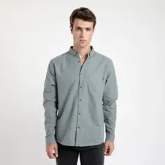 FROENS - Camisa Manga Larga Lino Hombre