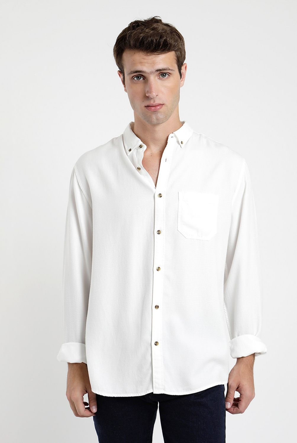 FROENS - Camisa Manga Larga Hombre Froens