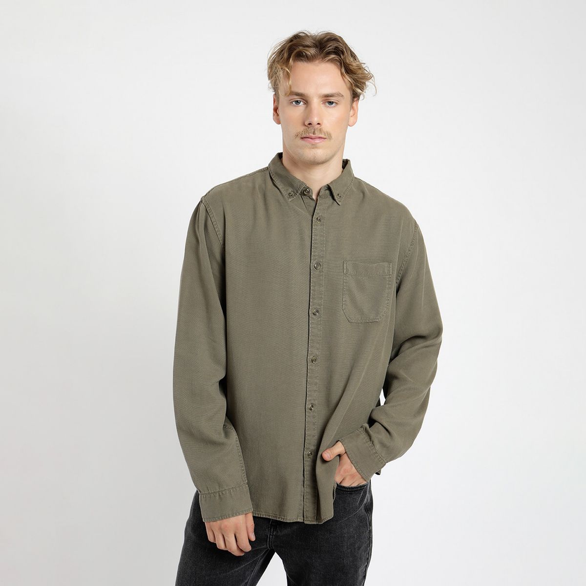 FROENS - Camisa Manga Larga Hombre Froens