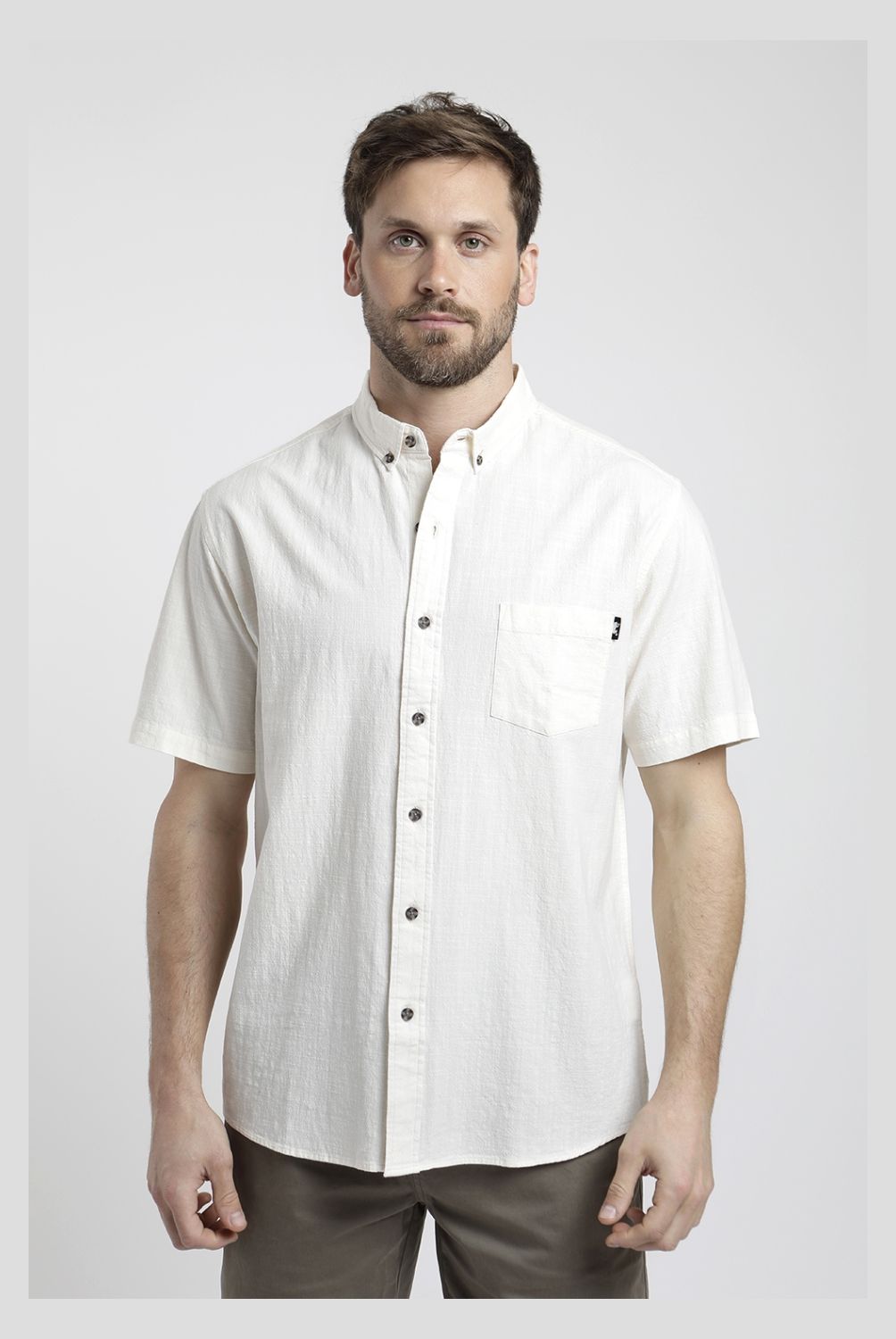 FROENS - Camisa Manga Corta Algodón Orgánico Hombre Froens
