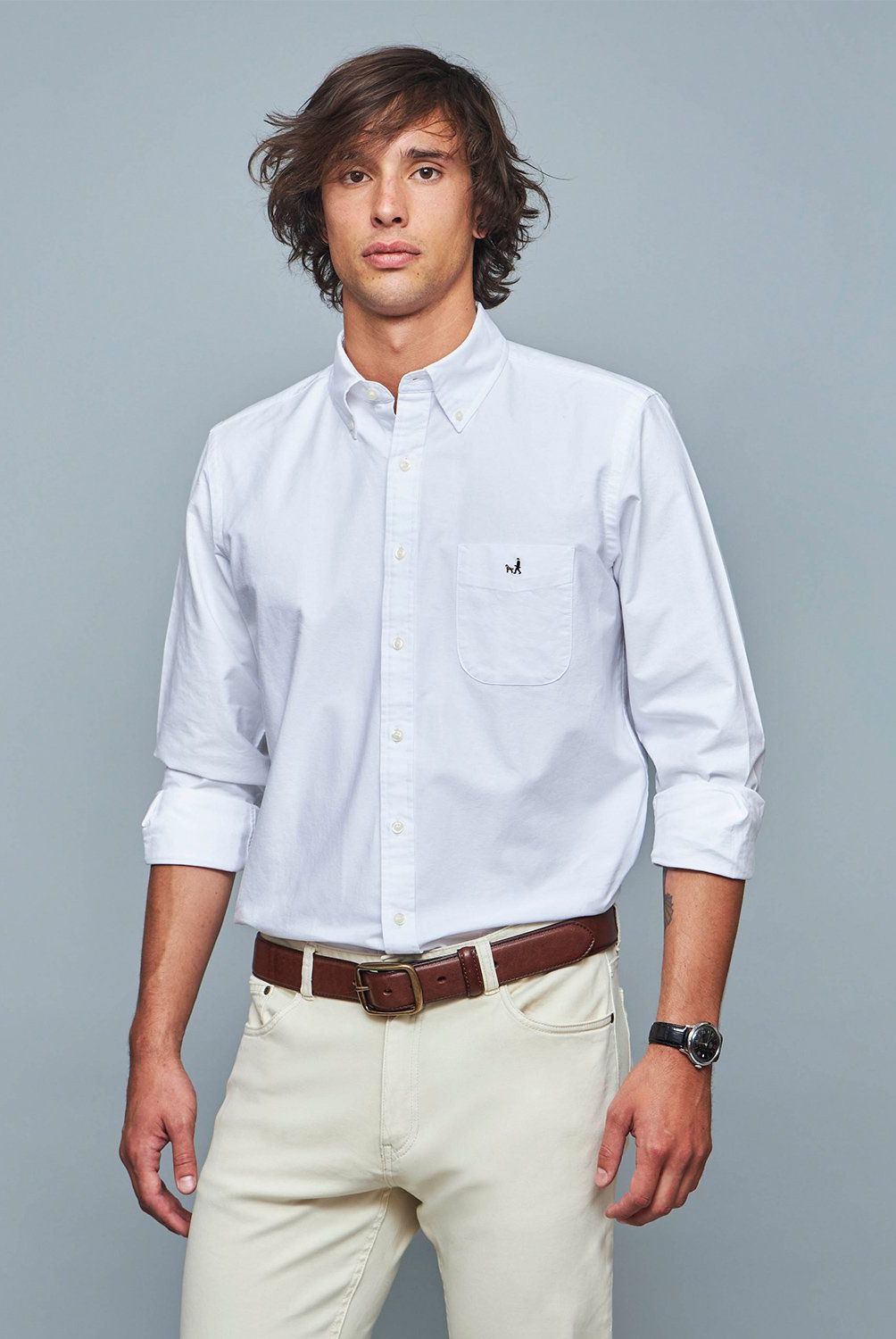 SAVILLE ROW - Camisa Manga Corta Oxford Hombre Saville Row
