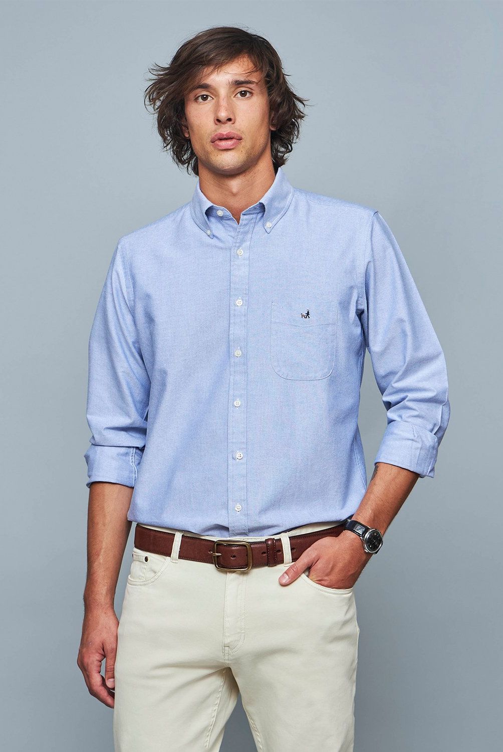 SAVILLE ROW - Camisa Manga Corta Oxford Hombre Saville Row