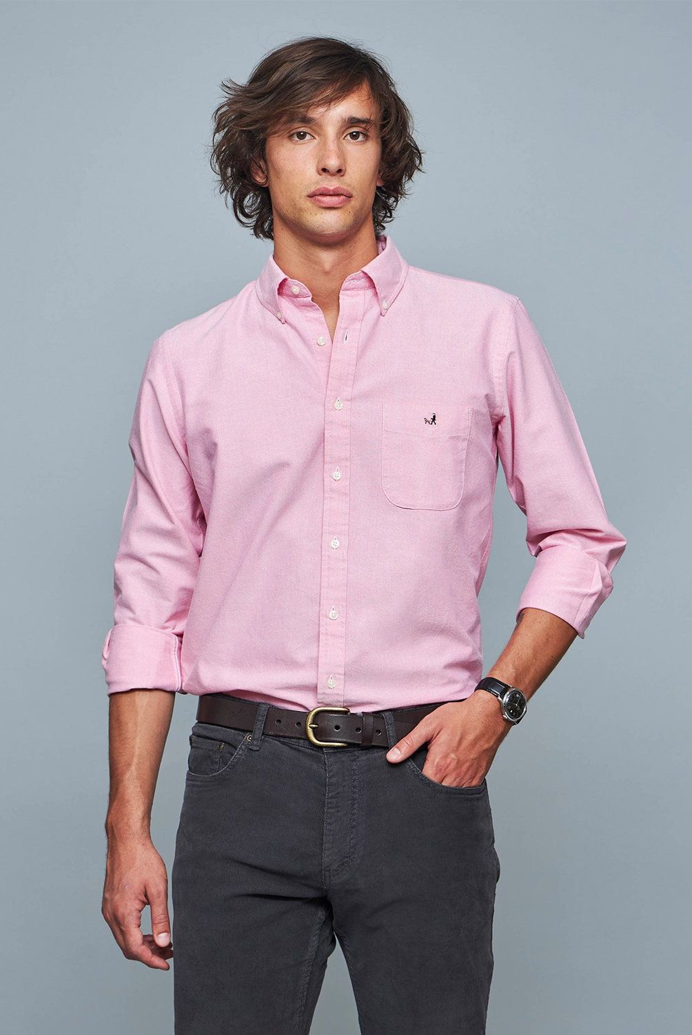 SAVILLE ROW - Camisa Manga Corta Oxford Hombre Saville Row