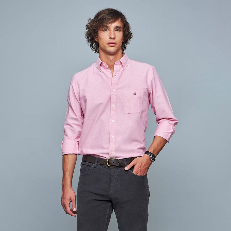 SAVILLE ROW - Camisa Manga Larga Oxford Hombre Saville Row
