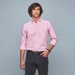 SAVILLE ROW - Camisa Manga Corta Oxford Hombre