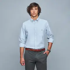 SAVILLE ROW - Camisa Manga Corta Oxford Hombre