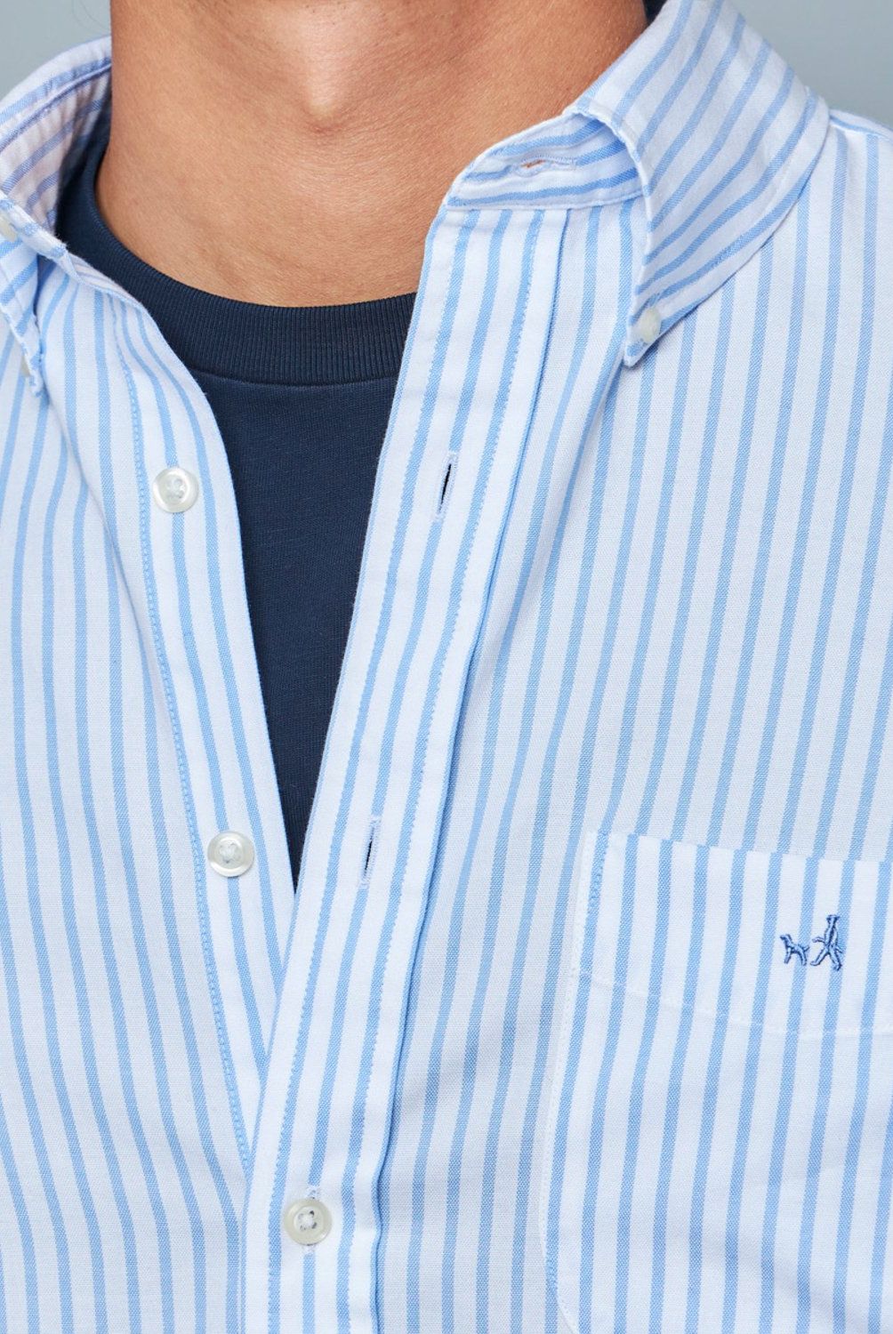 SAVILLE ROW - Camisa Manga Corta Oxford Raya Hombre Saville Row