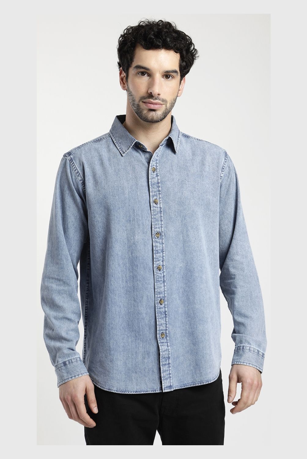 FROENS - Camisa Manga Larga Algodón Orgánico Hombre Froens