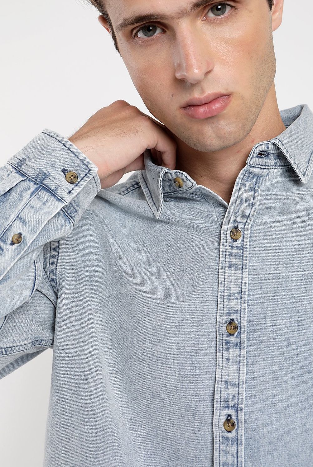 FROENS - Camisa Manga Larga Algodón Orgánico Hombre Froens
