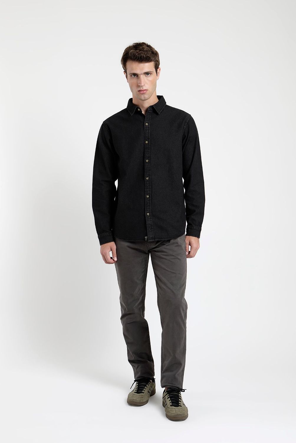 FROENS - Camisa Manga Larga Algodón Orgánico Hombre Froens
