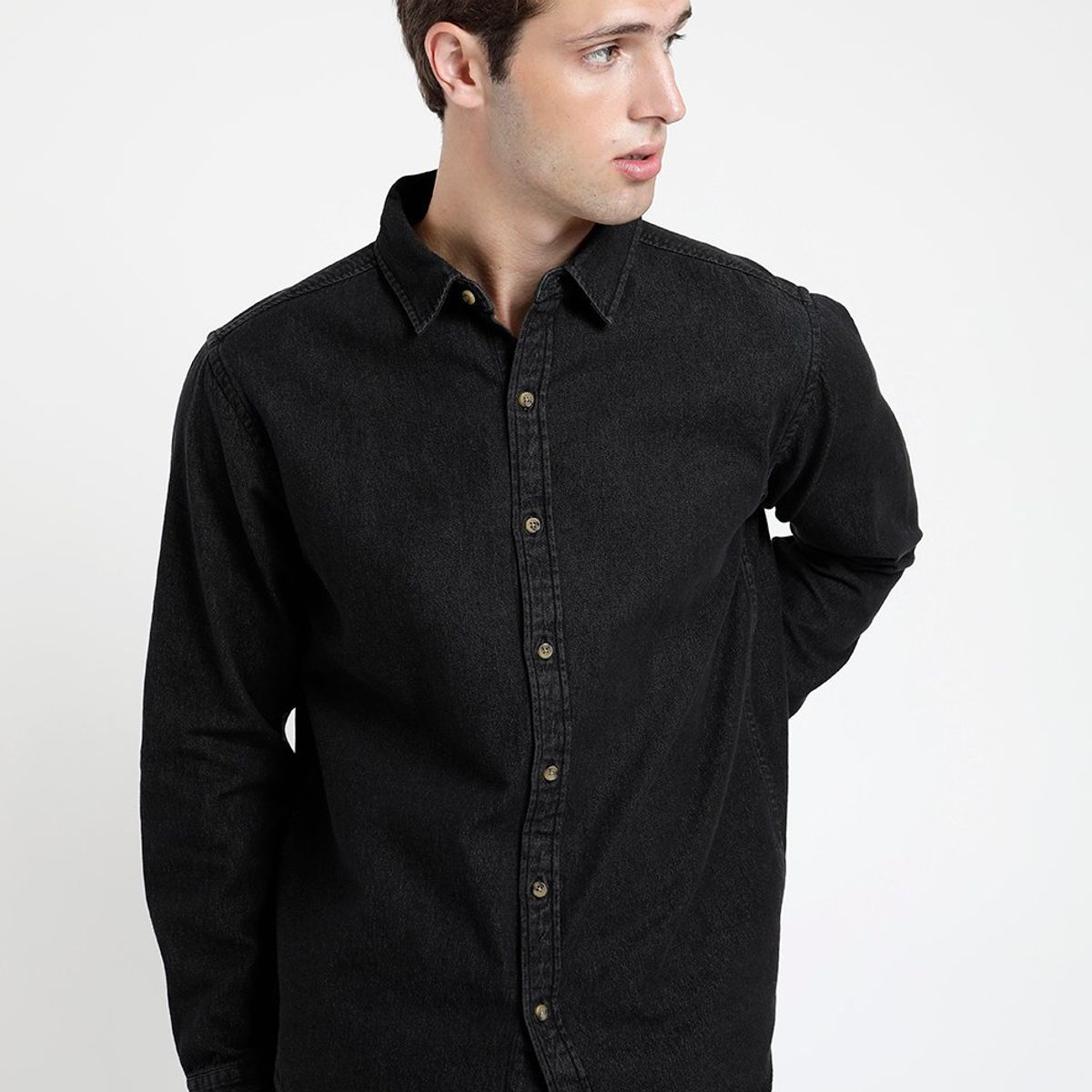 FROENS - Camisa Manga Larga Algodón Orgánico Hombre Froens