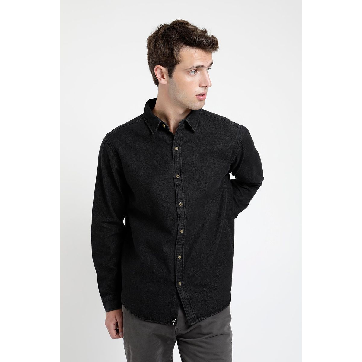 FROENS - Camisa Manga Larga Algodón Orgánico Hombre Froens