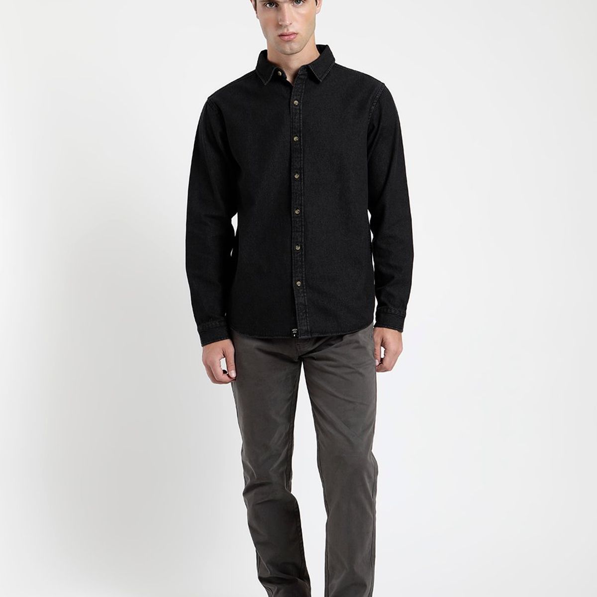 FROENS - Camisa Manga Larga Algodón Orgánico Hombre Froens