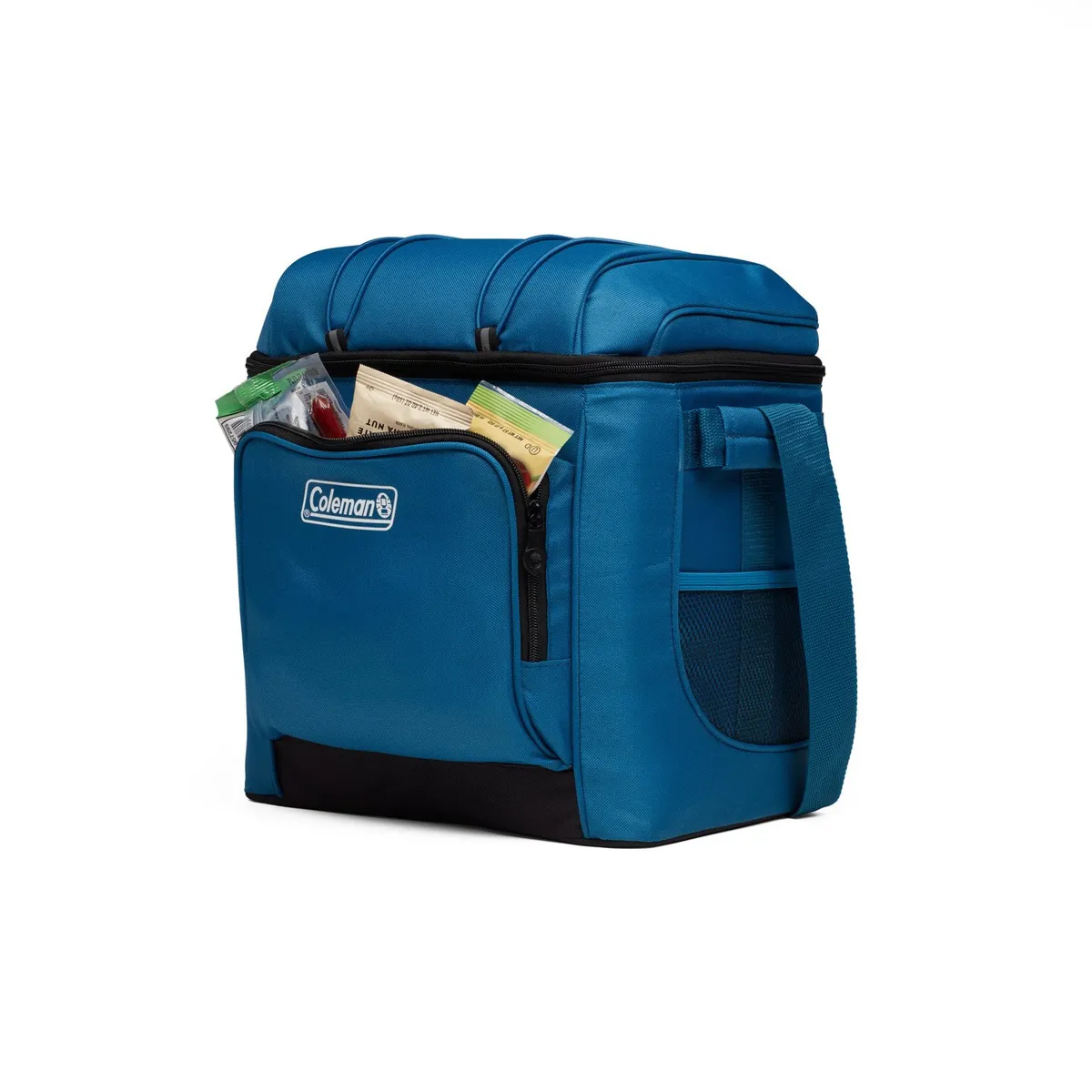 COLEMAN - Bolsa Térmica Aislada Chiller Series, Hielera Portátil Para 30 Latas, A Prueba De Fugas, Retención De Hielo, Azul Coleman