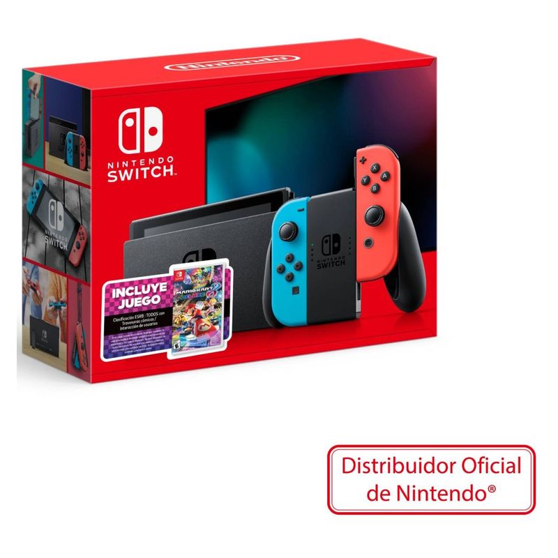 NINTENDO - Consola Nintendo Switch 1 1 Neon With Mk8