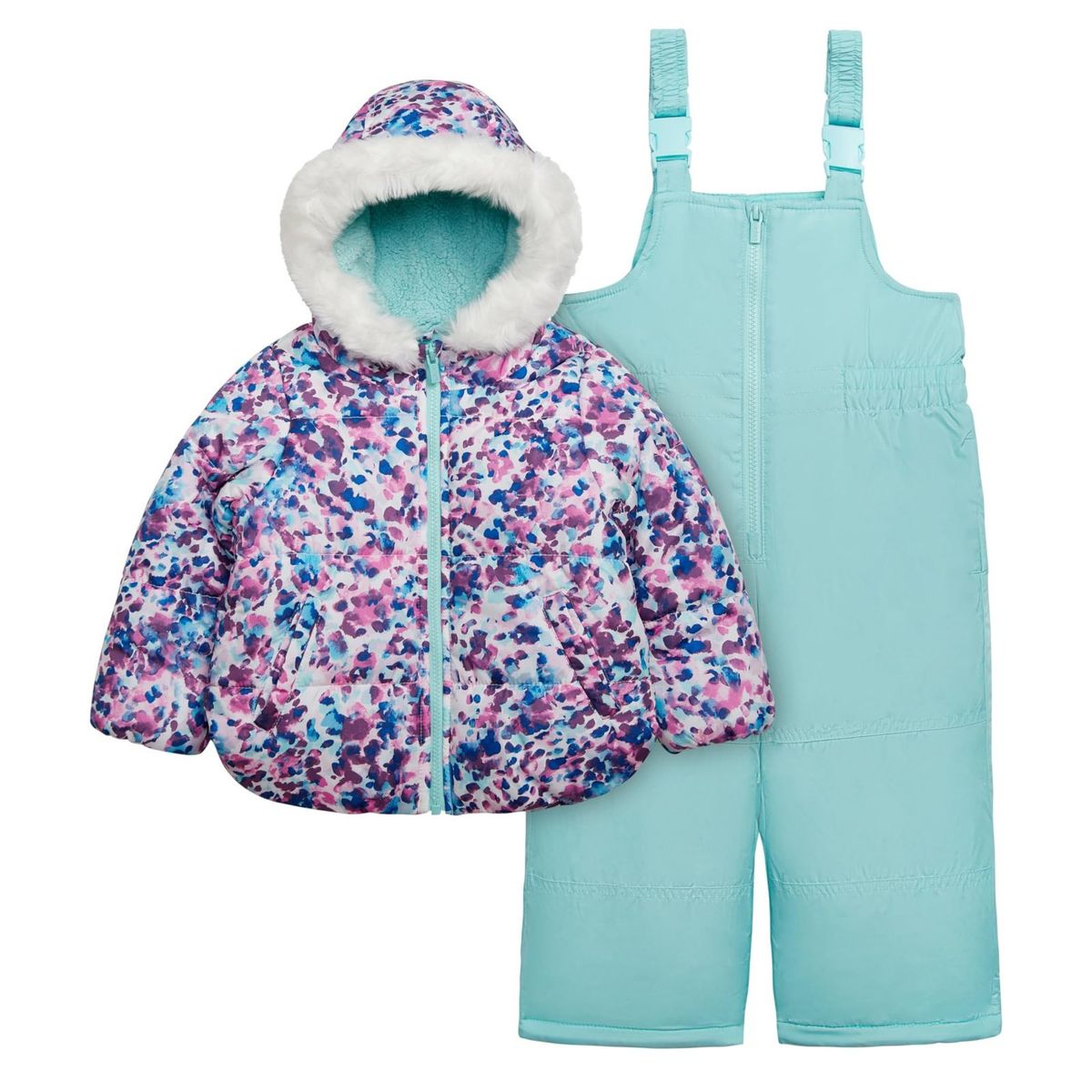 CARTER'S - Conjunto 2 piezas Jardinera y Parka Nieve Bebé Niña Carter's