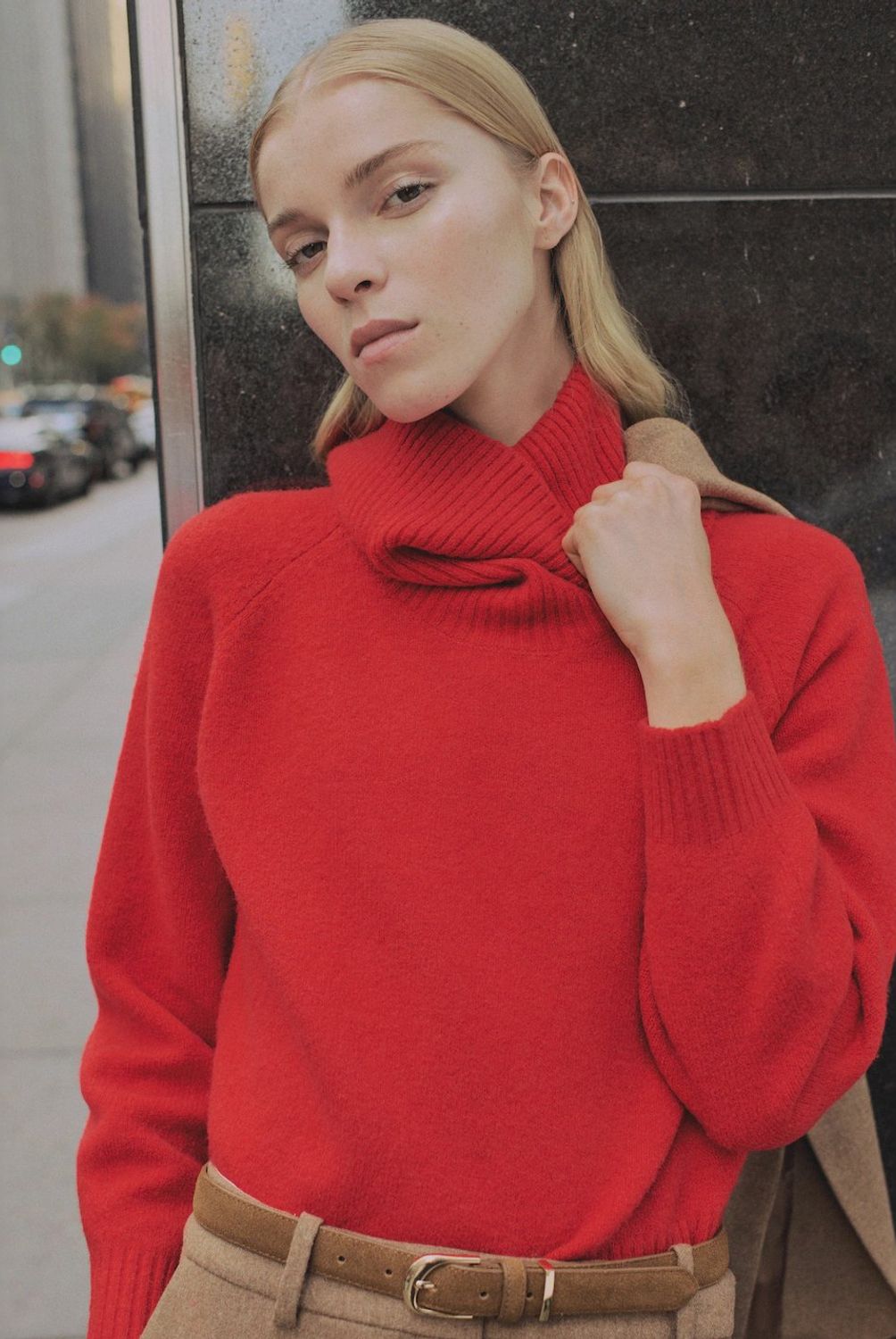 MANGO - Sweater Punto Cuello Vuelto Mujer Mango