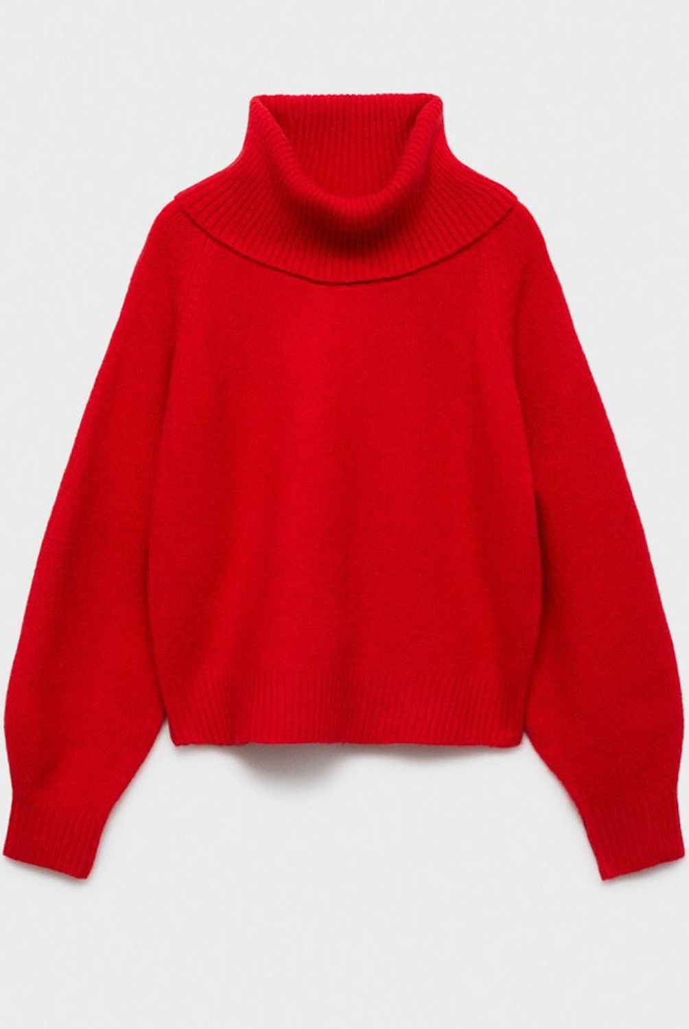 MANGO - Sweater Punto Cuello Vuelto Mujer Mango