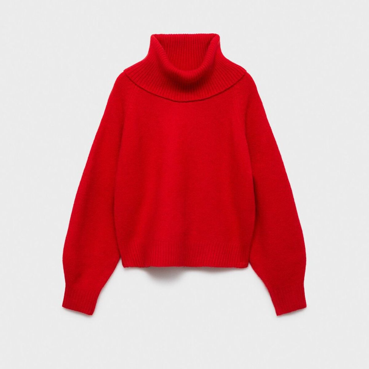 MANGO - Sweater Punto Cuello Vuelto Mujer Mango