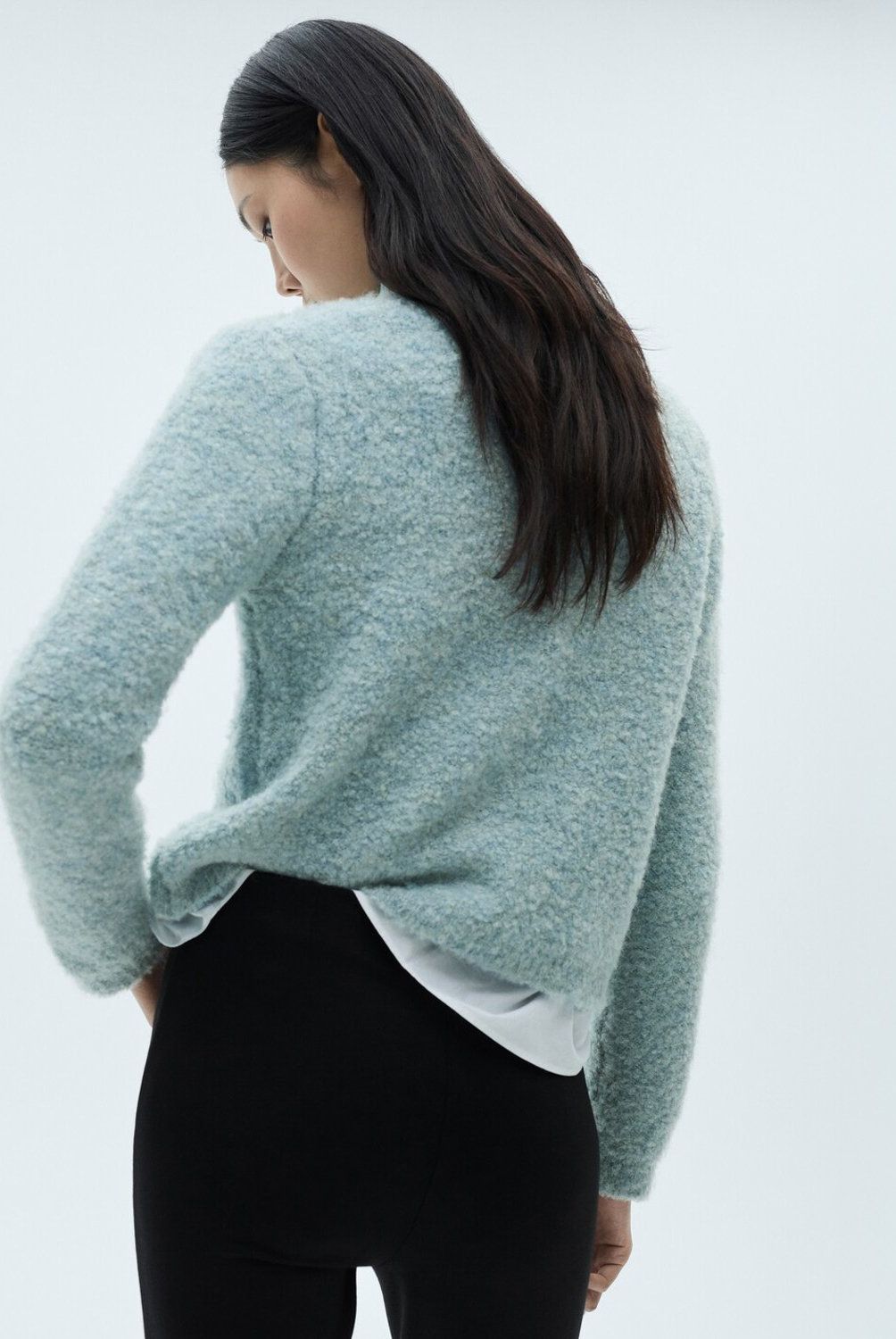 MANGO - Chaqueta Punto Bouclé Botones Joya Mujer Mango