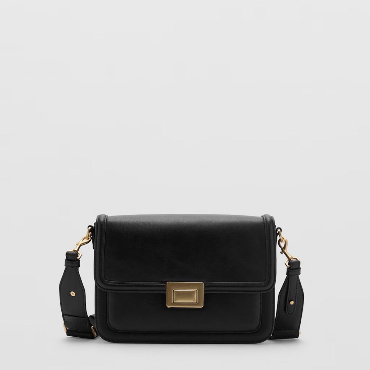 MANGO - Bolso Bandolera Solapa Mujer Mango