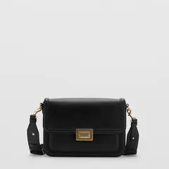 MANGO - Bolso Bandolera Solapa Mujer