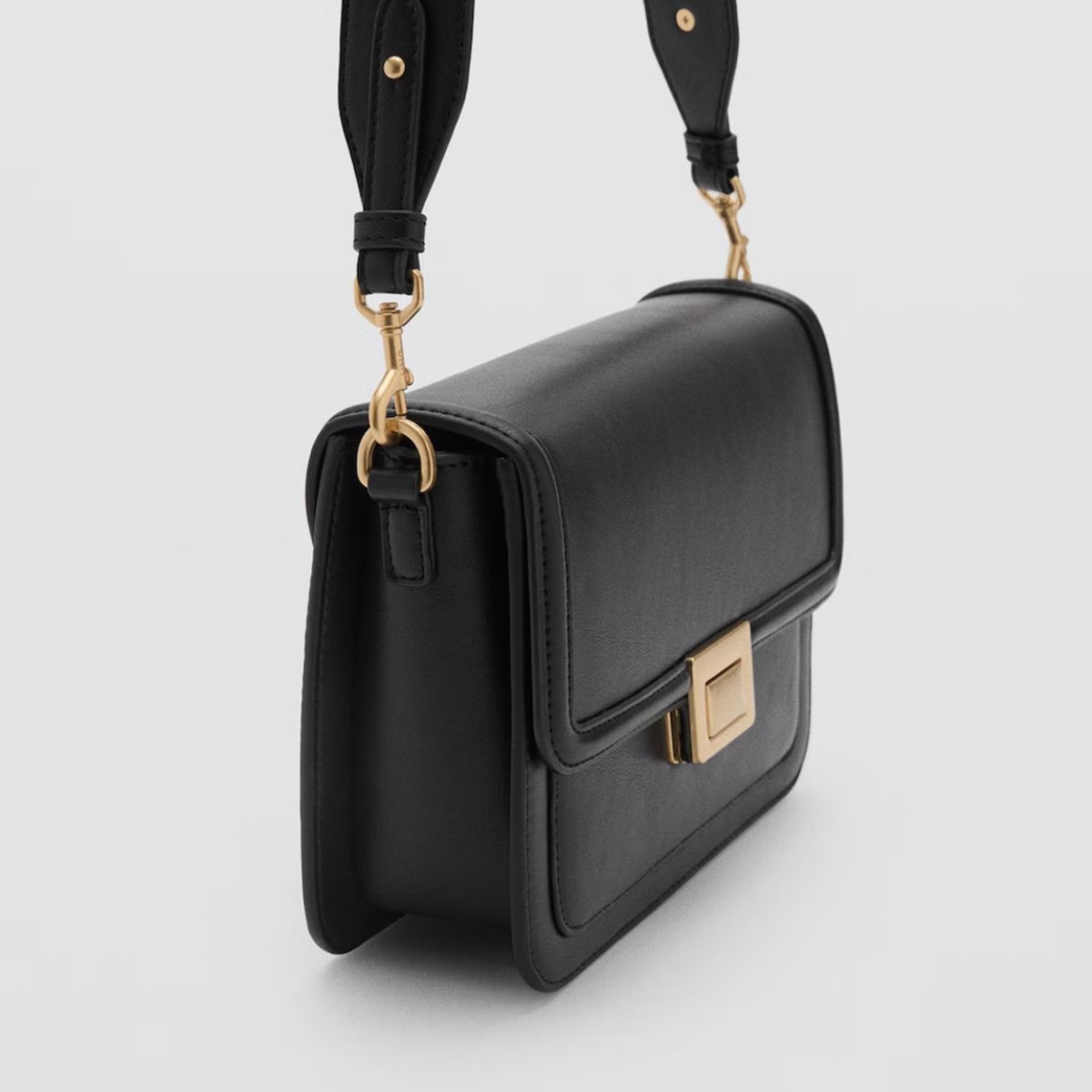 MANGO - Bolso Bandolera Solapa Mujer Mango