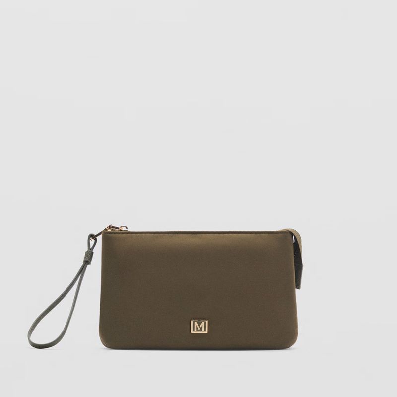 MANGO - Monedero Nylon Cremallera Mujer Mango
