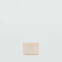 MANGO - Tarjetero Acolchado Logo Mujer