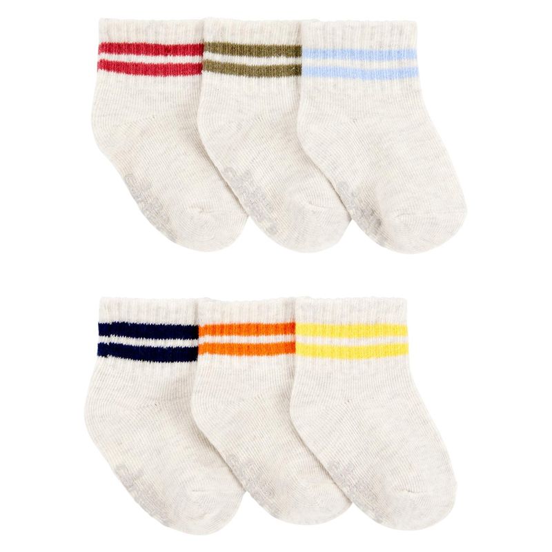 CARTER'S - Pack 6 Pares Calcetines Algodón Bebé Niño Carter's
