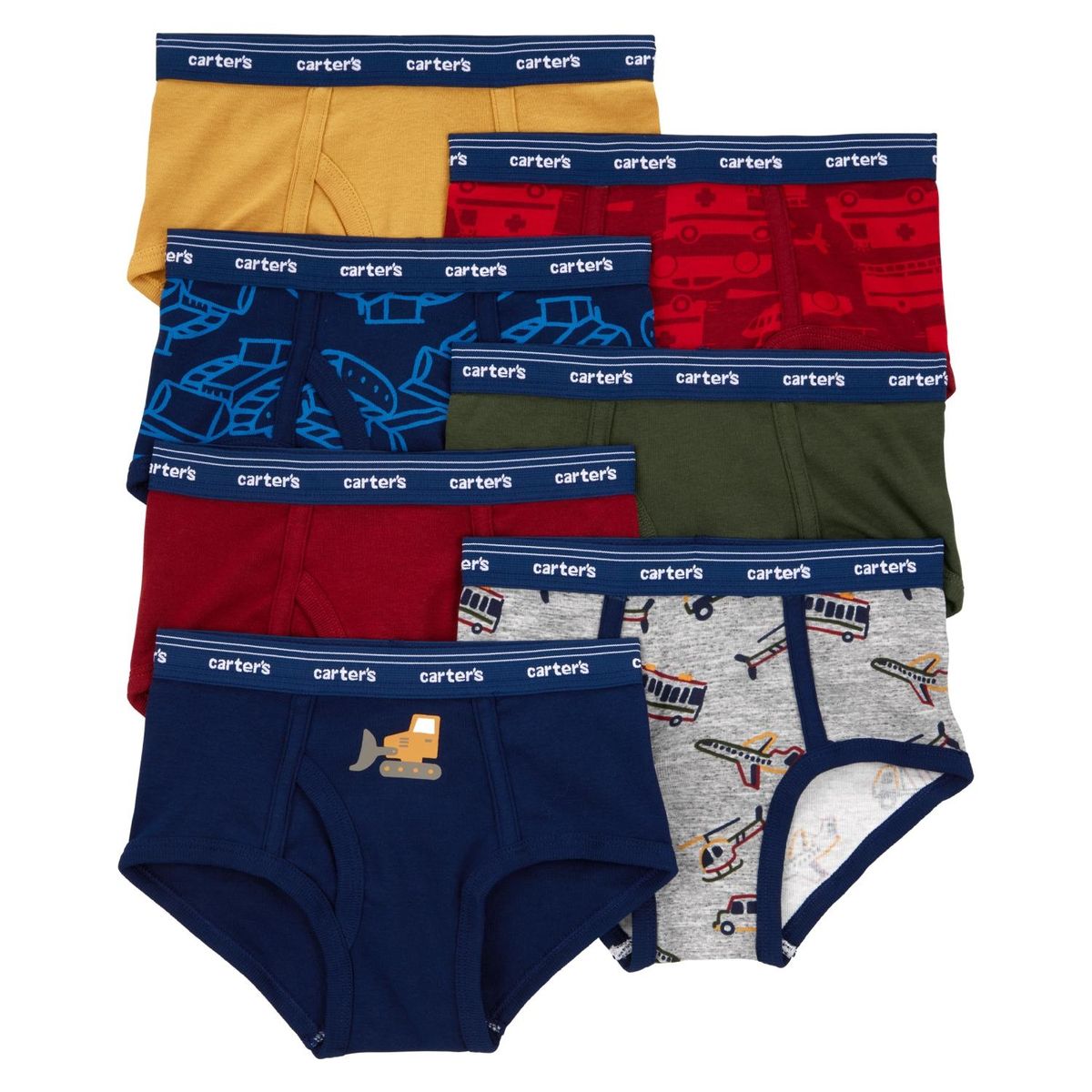 CARTER'S - Pack 7 Calzoncillos Algodón Niño Carter's