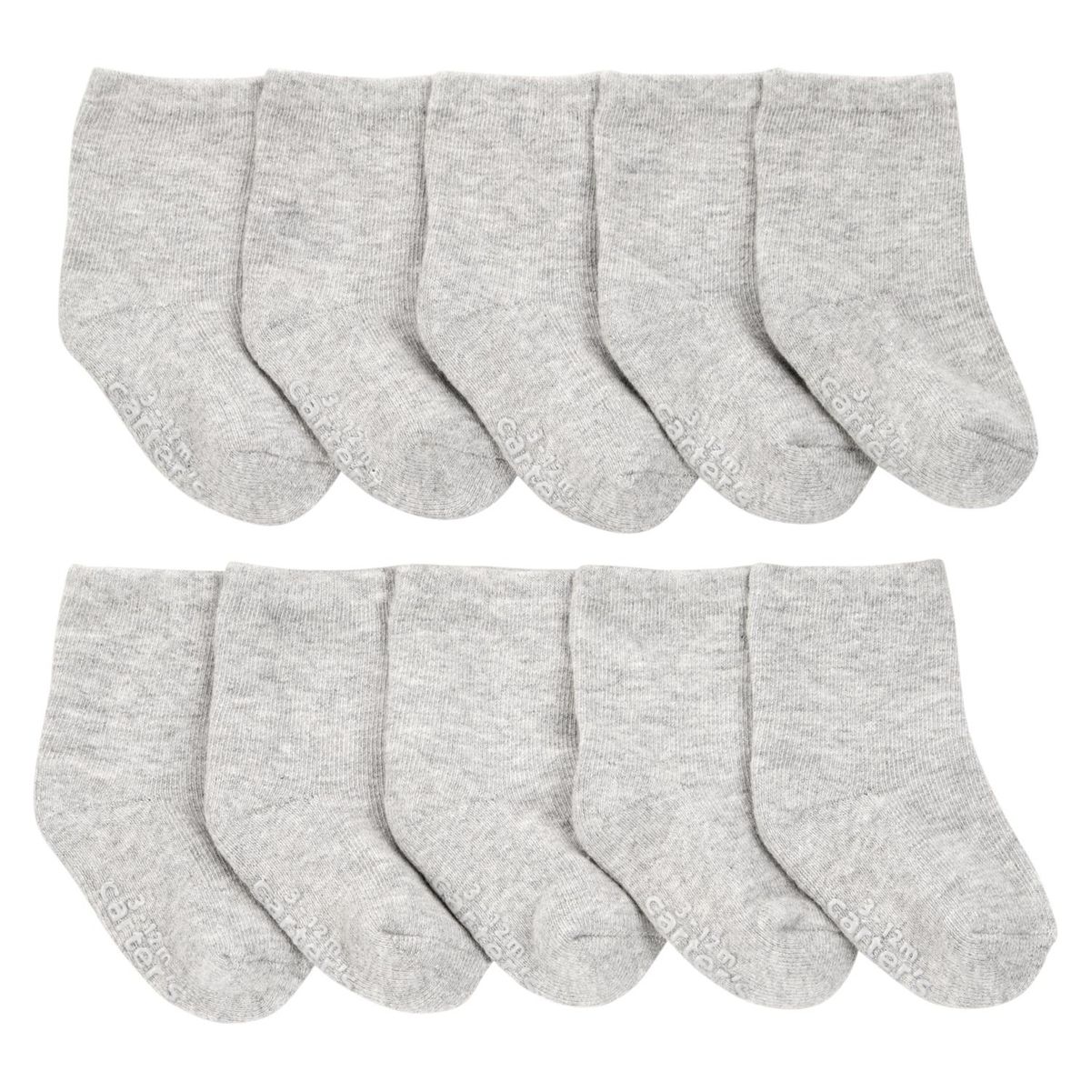 CARTER'S - Pack 10 Pares Calcetines Algodón Bebé Niño Carter's