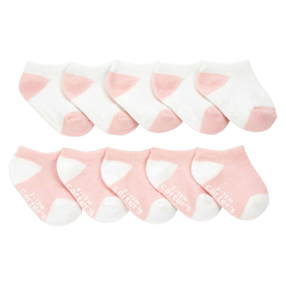 CARTER'S - Pack 10 Pares Calcetines Algodón Bebé Niña Carter's