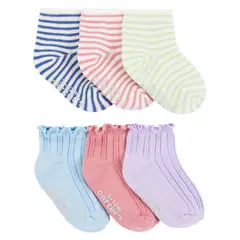 CARTER'S - Calcetines Pack 6 Pares Bebé Niña