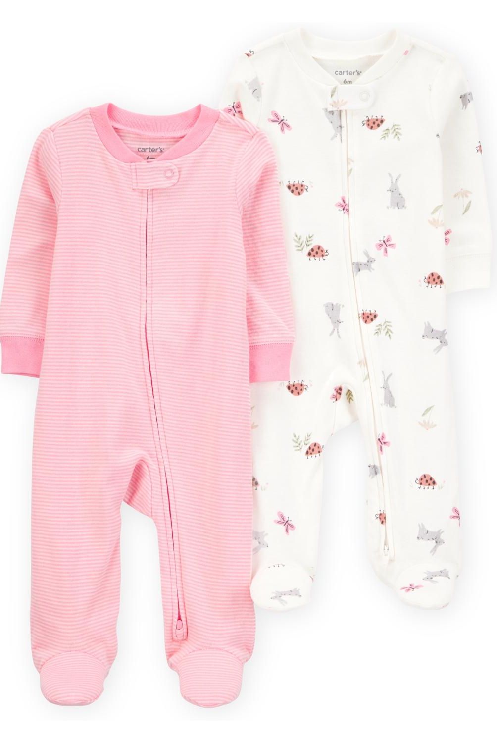CARTER'S - Pijama Algodón Pack 2 Unidades Bebé Niña Carter's
