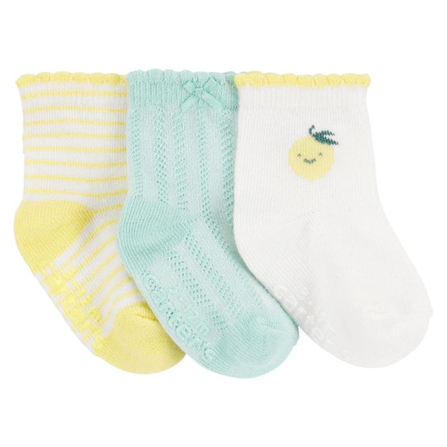CARTER'S - Pack 3 Pares Calcetines Algodón Bebé Niña Carter's