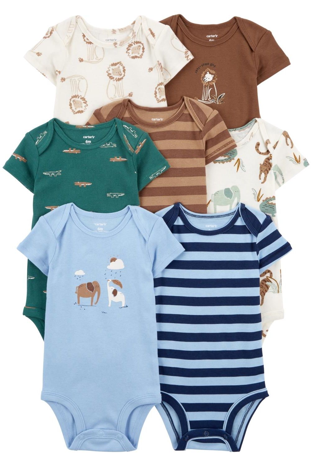 CARTER'S - Pack de Bodys Algodón 7 unidades Bebé Niño Carter's