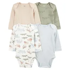 CARTER'S - Pack de Bodys Algodón 4 unidades Bebé Niño