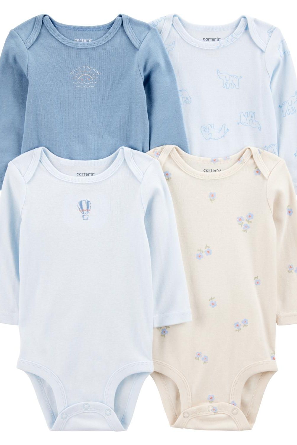 CARTER'S - Pack de Bodys Algodón 4 unidades Bebé Niña Carter's