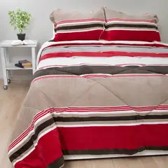 DORAL - Cubrecama Sherpa Clásico Estampado