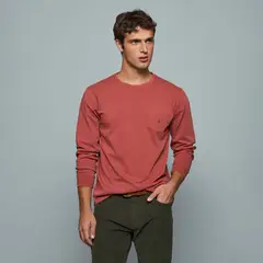 SAVILLE ROW - Polera Manga Larga Algodón Hombre
