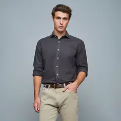 SAVILLE ROW - Camisa Manga Corta Lino Hombre